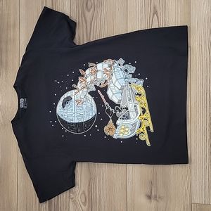 Star Wars Christmas tshirt size Medium Darth Santa AT-AT